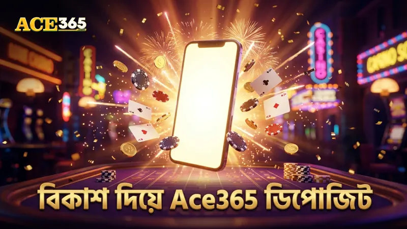 বিকাশ মাধ্যমে Ace365 ডিপোজিট দ্রুত সম্পন্ন হয়